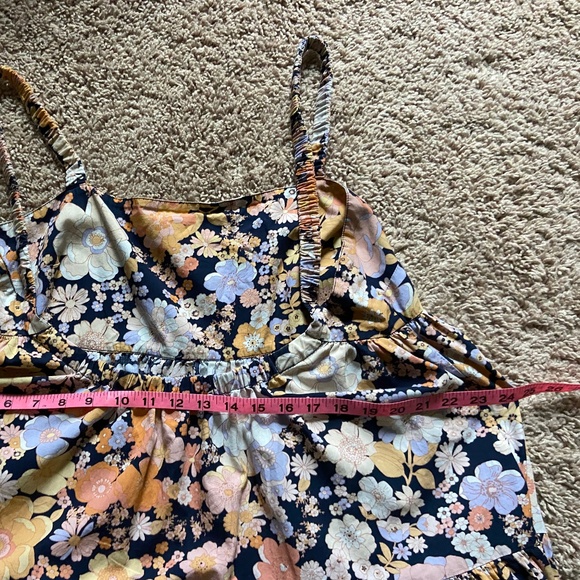 Free People Park Slope Floral, Maxi, Cotton, Sleeveless, Full Dress - Picture 14 of 16